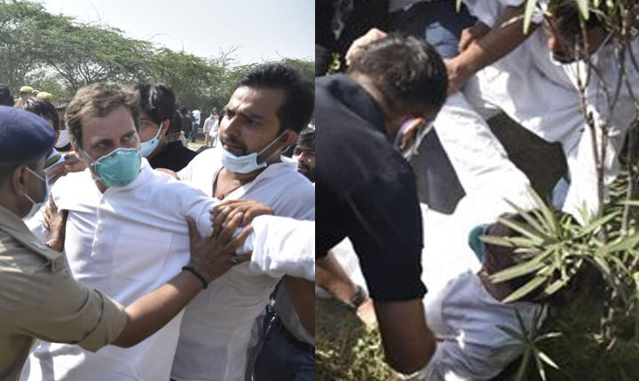 హత్రాస్‌‌లో ఉద్రిక్తత, రాహుల్, ప్రియాంక అరెస్ట్