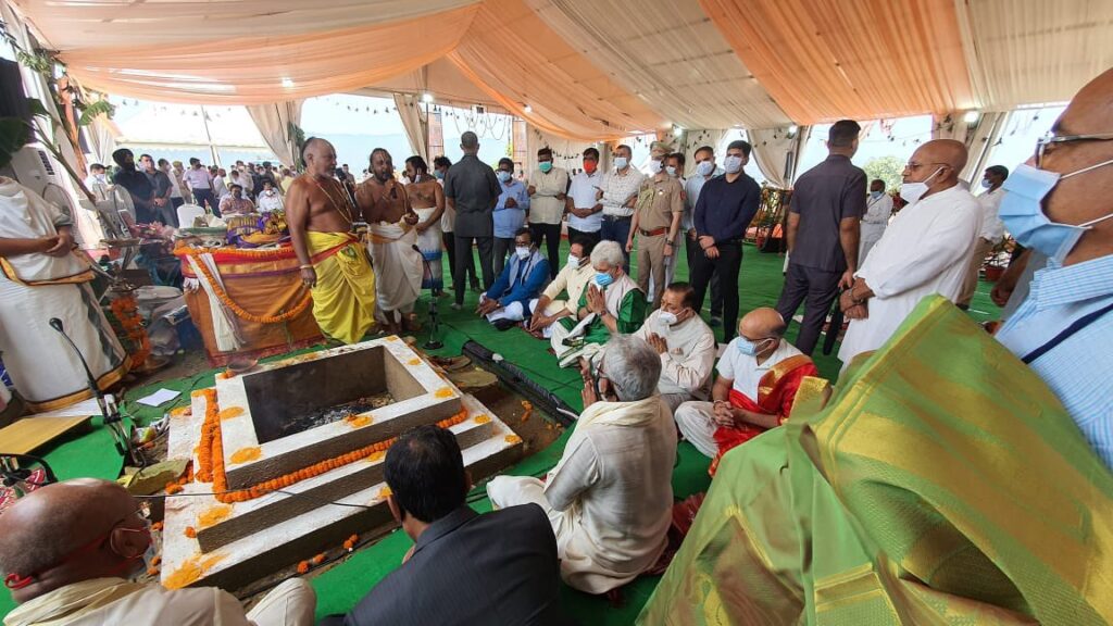 జమ్మూలో వేంకటేశ్వరస్వామి ఆలయ నిర్మాణానికి భూమిపూజ