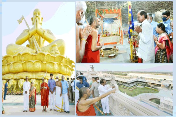 హైదరాబాద్ లో రామానుజాచార్య విరాట్ విగ్రహం అద్భుతం
