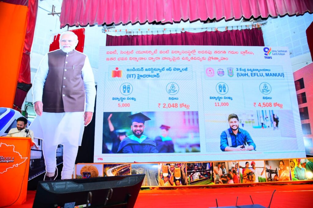 తెలంగాణకు మోదీ ప్రభుత్వంలో రూ 9.80 లక్షల కోట్ల నిధులు