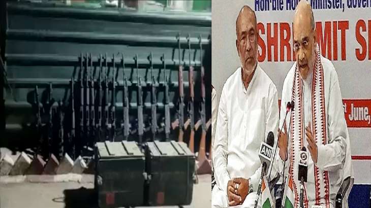 అమిత్ షా పిలుపుతో 140 ఆయుధాల అప్పగింత