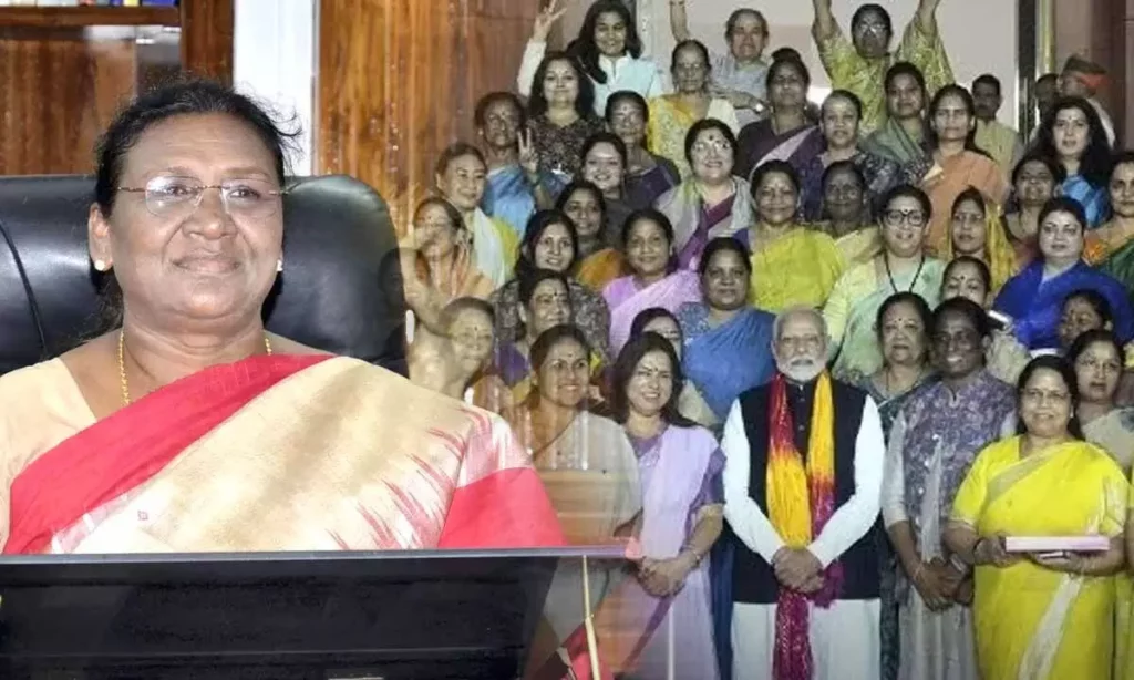 మహిళా రిజర్వేషన్ బిల్లుకు రాష్ట్రపతి ఆమోదం మహిళా రిజర్వేషన్ బిల్లుకు రాష్ట్రపతి ఆమోదం