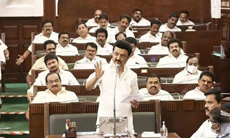 గవర్నర్ వెనక్కి పంపిన బిల్లులకు తమిళనాడు అసెంబ్లీ ఆమోదం గవర్నర్ వెనక్కి పంపిన బిల్లులకు తమిళనాడు అసెంబ్లీ ఆమోదం