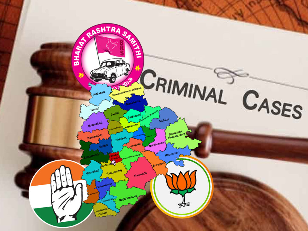 తెలంగాణలో 521 మంది అభ్యర్థులపై క్రిమినల్ కేసులు తెలంగాణలో 521 మంది అభ్యర్థులపై క్రిమినల్ కేసులు