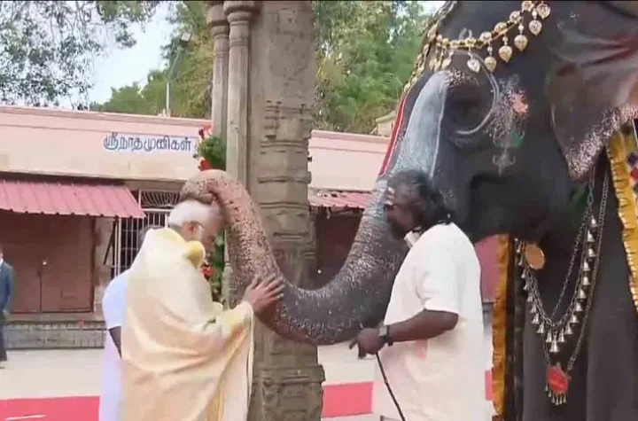 తిరుచిరాపల్లిలో శ్రీ రంగనాథస్వామిని దర్శించుకున్న మోదీ