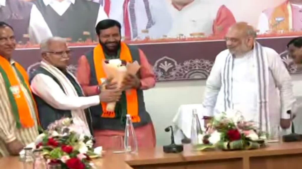 శాసనసభా పక్ష నేతగా ఎన్నికైన నయాబ్ సింగ్ సైనీ శాసనసభా పక్ష నేతగా ఎన్నికైన నయాబ్ సింగ్ సైనీ