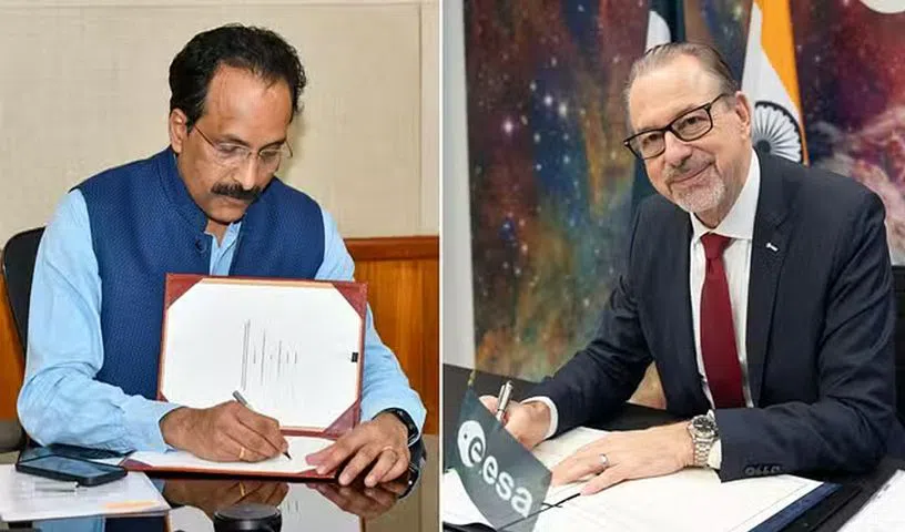 వ్యోమగాములకు శిక్షణపైఇస్రో, ఈసా మధ్య ఒప్పందం 