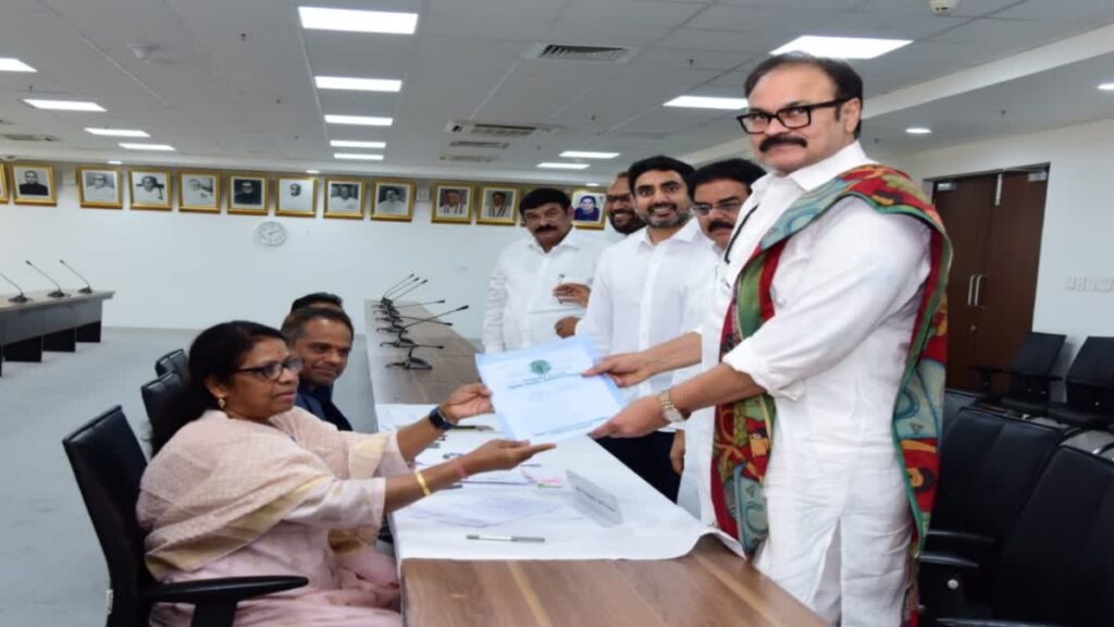 ఎమ్మెల్సీ ఎన్నికల్లో కొణిదెల నాగబాబు నామినేషన్‌