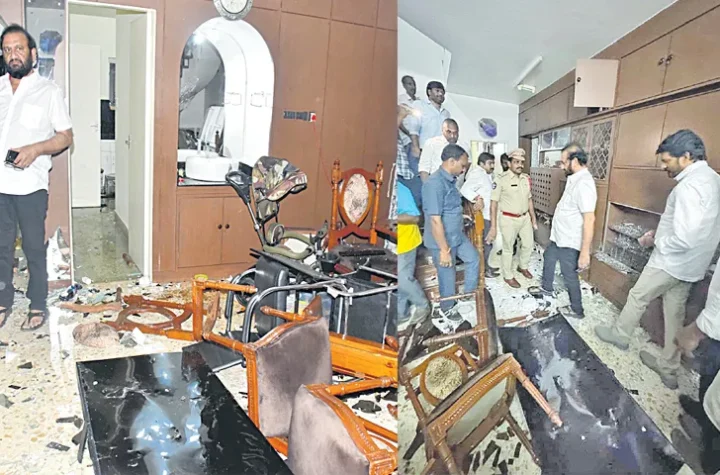 మహిళా ఎమ్మెల్యేపై అసభ్య వ్యాఖ్యలతో నల్లపరెడ్డి ఇంటిపై దాడి