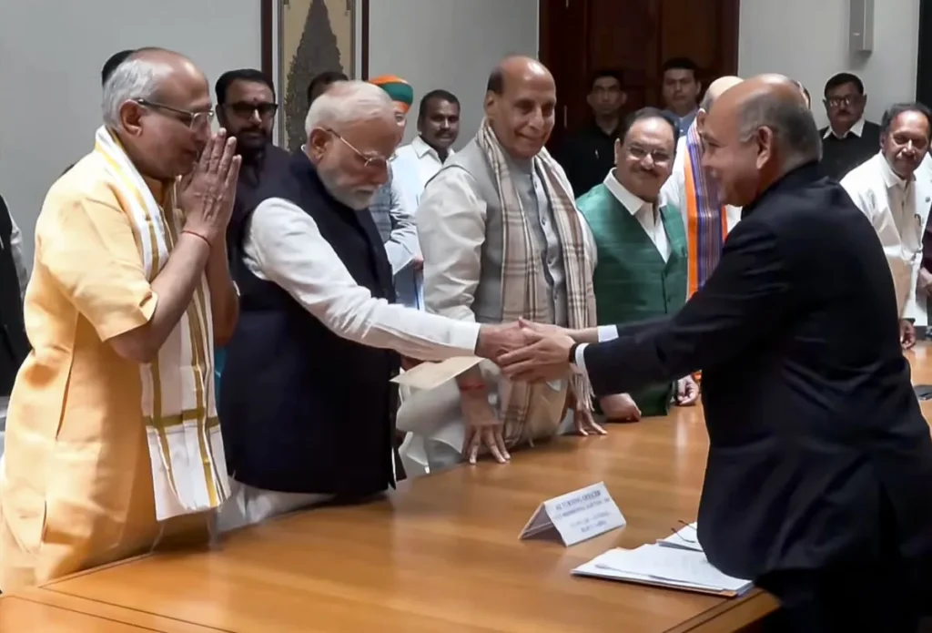 ఉప రాష్ట్రపతి అభ్యర్థిగా సీపీ రాధాకృష్ణన్ నామినేషన్
