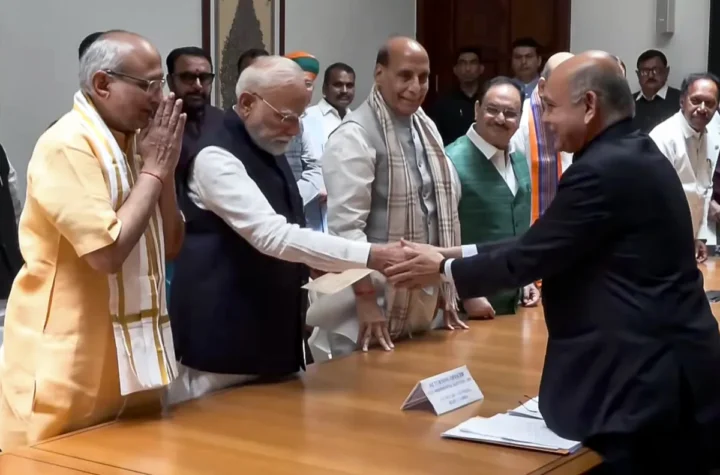 ఉప రాష్ట్రపతి అభ్యర్థిగా సీపీ రాధాకృష్ణన్ నామినేషన్