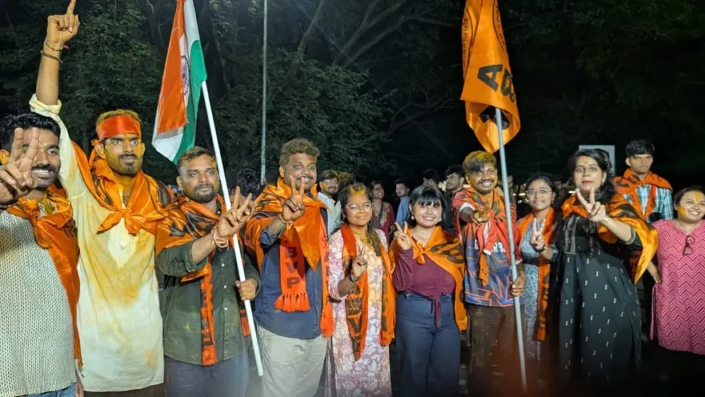 హైదరాబాద్ సెంట్రల్ యూనివర్సిటీలో ఏబీవీపీ ఘనవిజయం