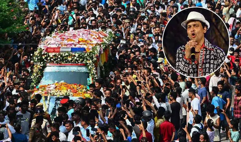 జుబీన్ గార్గ్ అంతిమ‌యాత్రకు అరుదైన రికార్డు