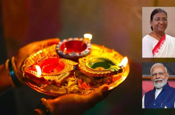 దేశ ప్రజలకు రాష్ట్రపతి, ప్రధాని దీపావళి శుభాకాంక్షలు