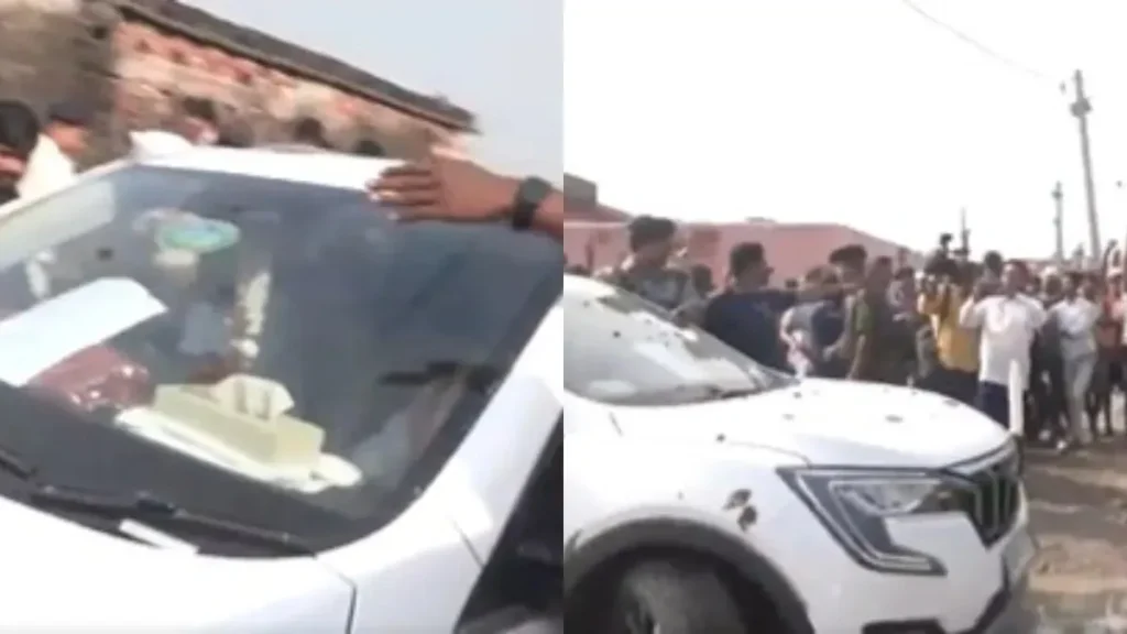 బీహార్ ఉప ముఖ్యమంత్రి సిన్హా కాన్వాయ్‌పై రాళ్లదాడి