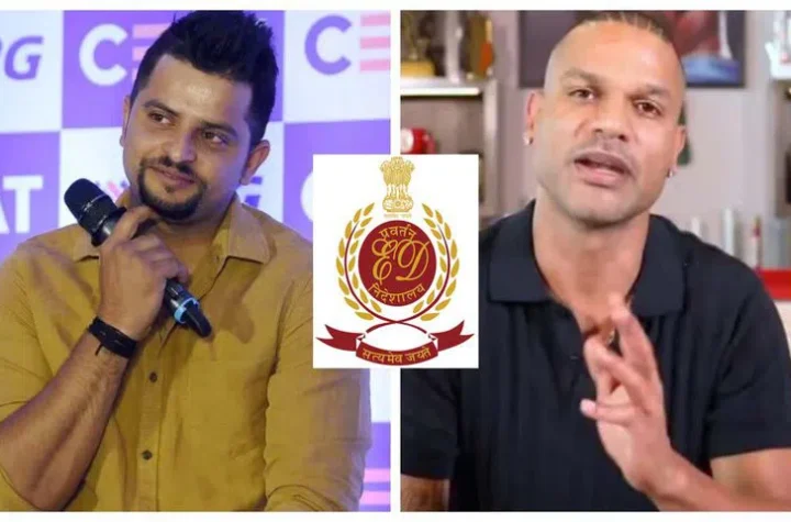 మాజీ క్రికెటర్లు సురేష్ రైనా, శిఖర్‌ ధావన్‌ల ఆస్తుల జప్తు