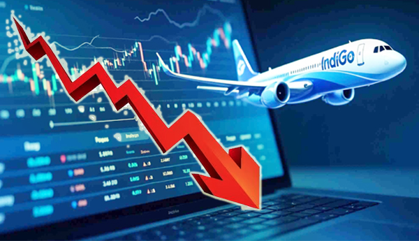 సంక్షోభం వేళ భారీగా పతనమైన ఇండిగో షేర్లు