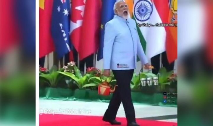 చాయ్‌ అమ్ముతున్న ప్రధాని మోదీ వీడియోపై దుమారం