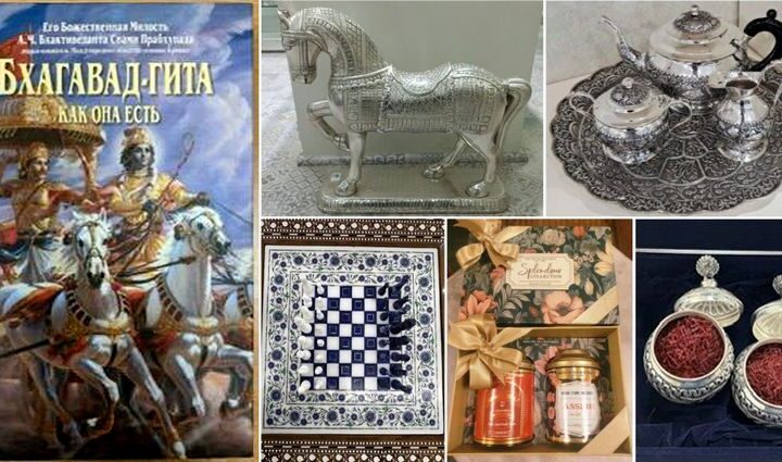 పుతిన్ కు భారత్ వైవిధ్యం సూచించే బహుమతులు