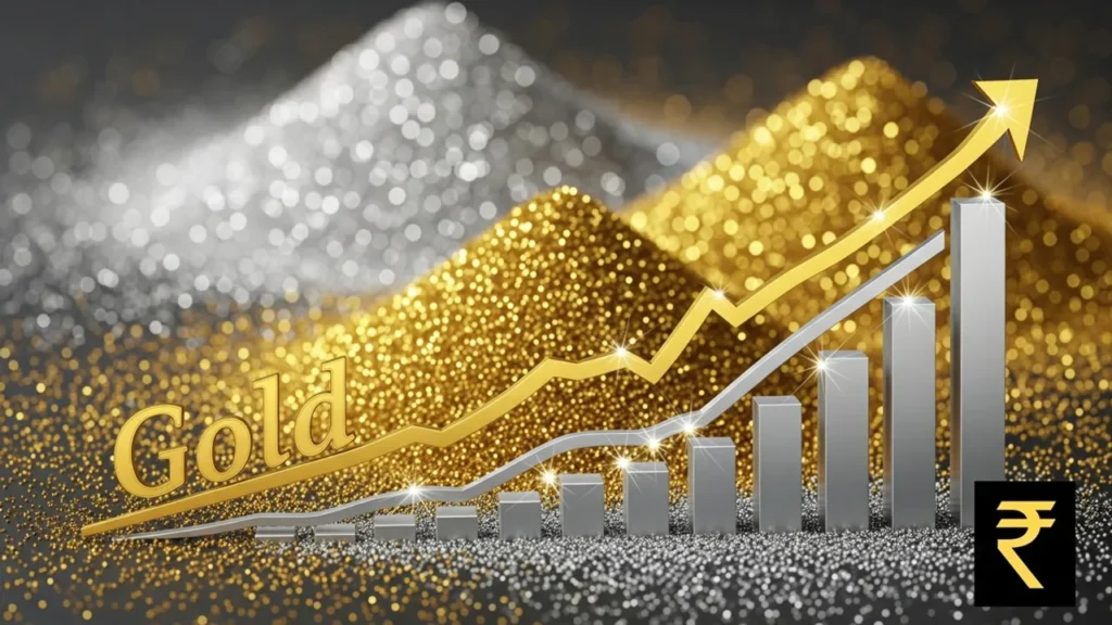 గరిష్ట స్థాయికి చేరి ఒకేసారి పడిపోయిన బంగారం, వెండి ధరలు