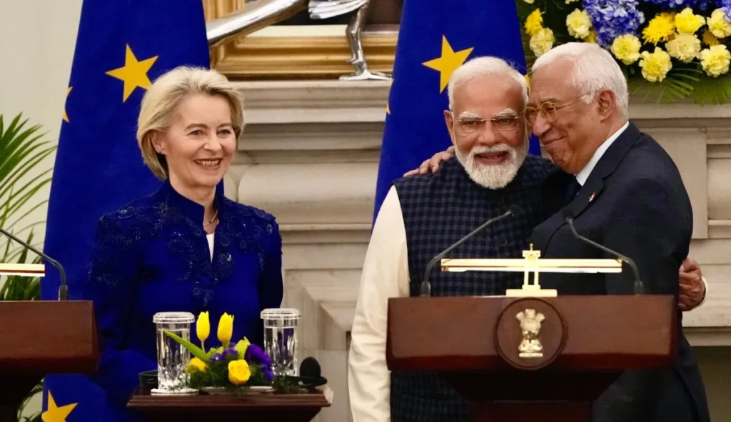 భారత్- ఈయూ మధ్య స్వేచ్ఛా వాణిజ్య ఒప్పందం