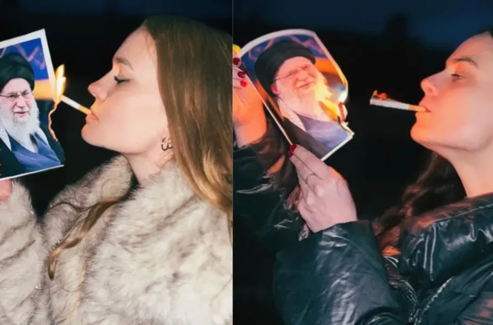 సిగరెట్లు తాగుతూ ఇరాన్ యువతుల నిరసన