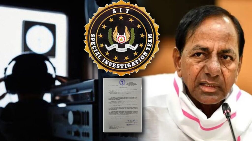 ఫోన్ ట్యాపింగ్ కేసులో కేసీఆర్‌కు సిట్‌ నోటీసులు