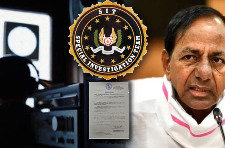 ఫోన్ ట్యాపింగ్ కేసులో కేసీఆర్‌కు సిట్‌ నోటీసులు