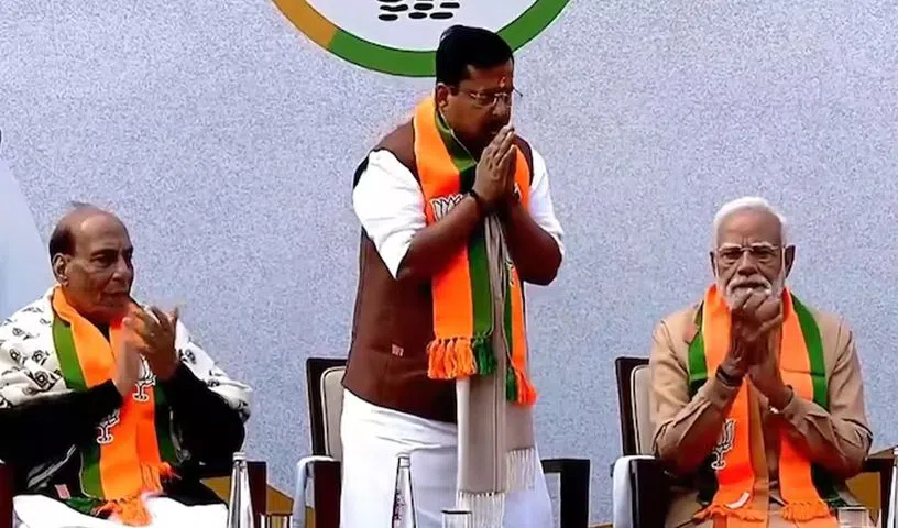 బీజేపీ అధ్యక్షుడిగా బాధ్యతలు స్వీకరించిన నితిన్ నబీన్