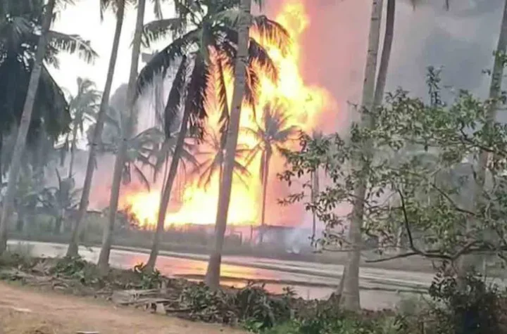 కోనసీమలో బ్లో ఔట్‌.. ఎగిసిపడుతున్న మంటలు