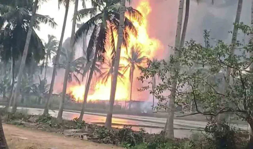 కోనసీమలో బ్లో ఔట్‌.. ఎగిసిపడుతున్న మంటలు