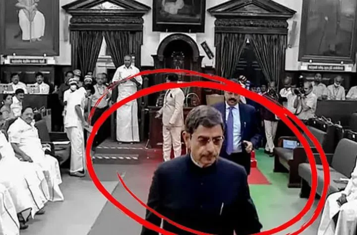 తమిళనాడు అసెంబ్లీ నుంచి గవర్నర్ వాకౌట్