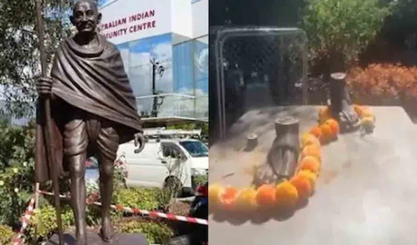 ఆస్ట్రేలియాలో గాంధీ విగ్రహం ధ్వంసం, చోరీ