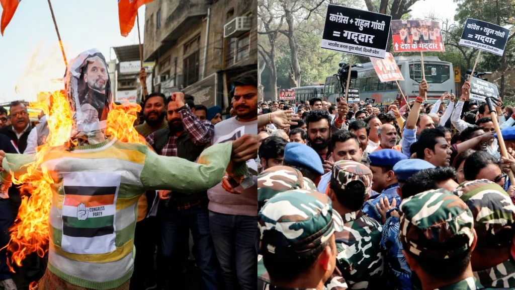 యువజన కాంగ్రెస్ పై దేశ వ్యాప్తంగా బిజెపి నిరసనలు