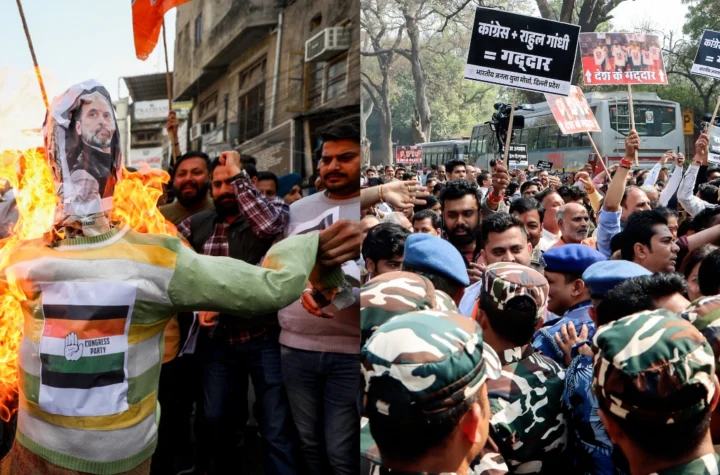 యువజన కాంగ్రెస్ పై దేశ వ్యాప్తంగా బిజెపి నిరసనలు