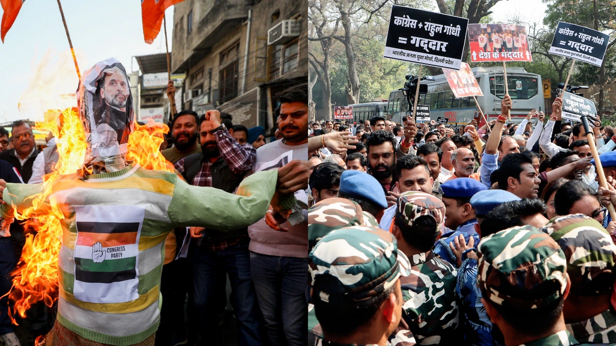 యువజన కాంగ్రెస్ పై దేశ వ్యాప్తంగా బిజెపి నిరసనలు