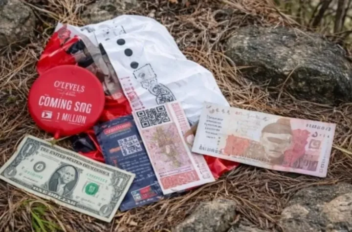 సరిహద్దుల్లో పాక్, అమెరికా కరెన్సీలతో బెలూన్లు