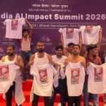 షర్టులు విప్పి ఏఐ సమ్మిట్‌లోకి దూసుకెళ్లిన యూత్ కాంగ్రెస్