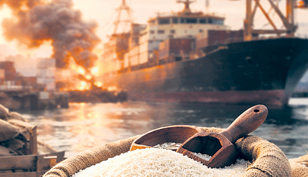 సముద్రంలో చిక్కుకుపోయిన 70 వేల టన్నుల బాస్మతి బియ్యం