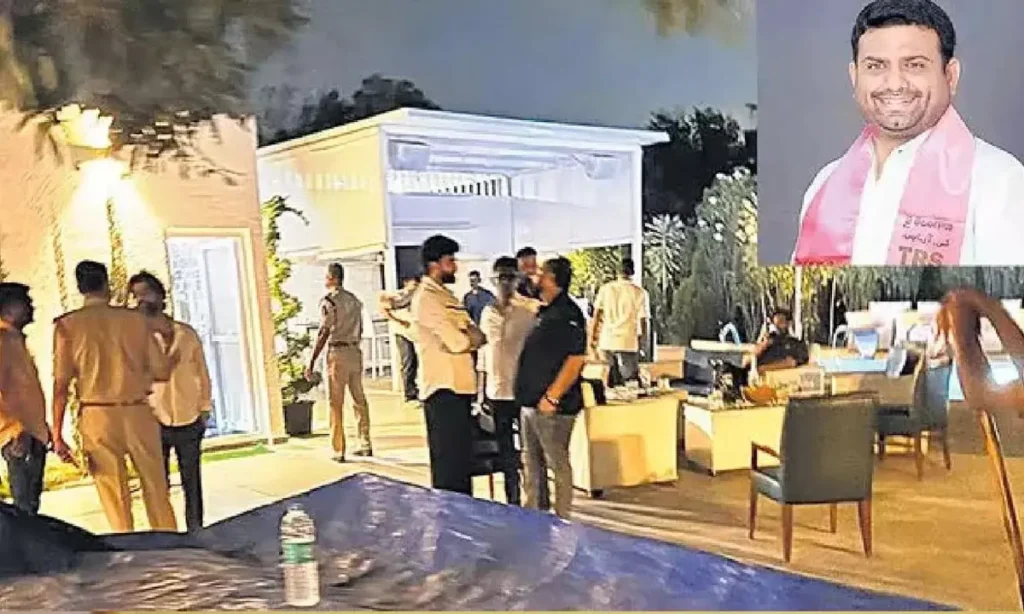 రోహిత్‌ రెడ్డి ఫామ్‌ హౌస్‌ డ్రగ్స్‌ పార్టీలో కాల్పుల కలకలం