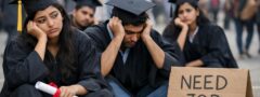యువ గ్రాడ్యుయేట్లలో 40 శాతం నిరుద్యోగులే 