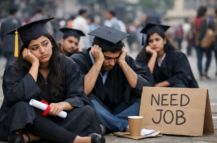 యువ గ్రాడ్యుయేట్లలో 40 శాతం నిరుద్యోగులే 