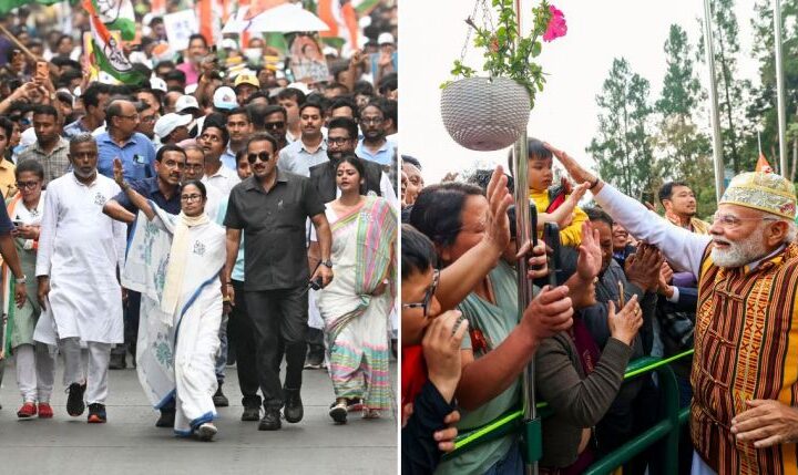 బెంగాల్‌లో ఉధృతంగా ముగిసిన ఎన్నికల ప్రచారం.. రేపే పోలింగ్ 