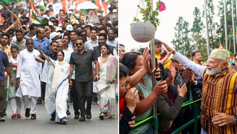 బెంగాల్‌లో ఉధృతంగా ముగిసిన ఎన్నికల ప్రచారం.. రేపే పోలింగ్ 