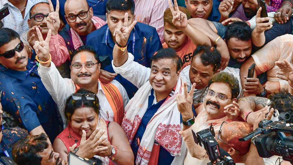 అస్సాంలో మొదటిసారి సంపూర్ణ ఆధిక్యతలో బీజేపీ నూతన చరిత్ర 