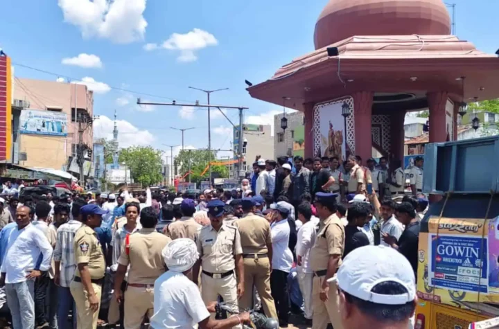 కడపలో టిప్పు సుల్తాన్‌ విగ్రహ ఏర్పాటు పనులపై ఉద్రిక్తత