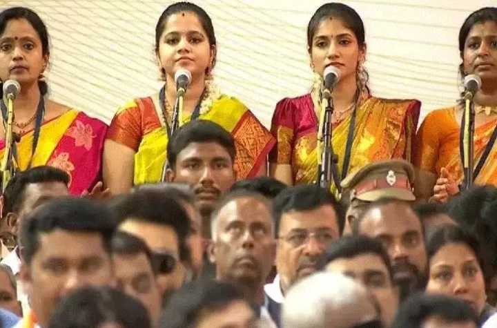విజయ్‌ ప్రమాణస్వీరంలో `వందేమాతరం’ పూర్తిగా ఆలాపన