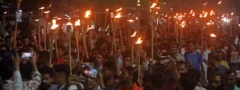 శ్రీరాముడి చిత్రపటం అపవిత్రంపై ఢాకాలో భారీ నిరసనలు 