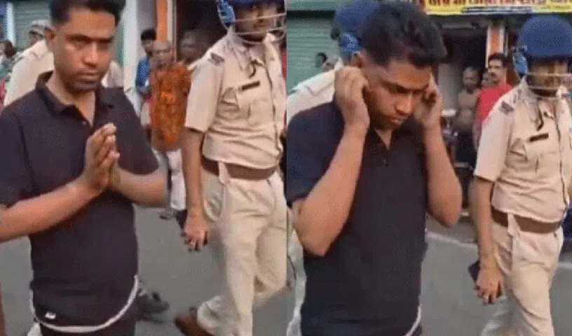 బెంగాల్‌లో టిఎంసి నేత జహంగీర్‌ఖాన్‌ నిక్కరుపై ఊరేగింపు