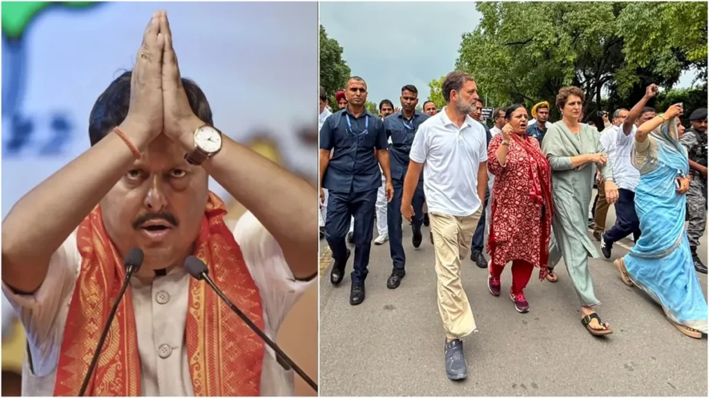 దేశవ్యాప్తంగా కాంగ్రెస్ కార్యాలయాల వద్ద బిజెపి నిరసనలు!